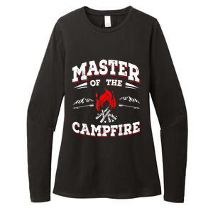 Master Of The Campfire Funny Camping Gift For Campers Womens CVC Long Sleeve Shirt