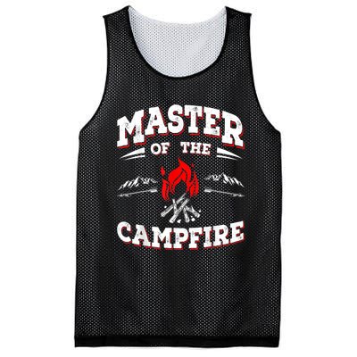 Master Of The Campfire Funny Camping Gift For Campers Mesh Reversible Basketball Jersey Tank