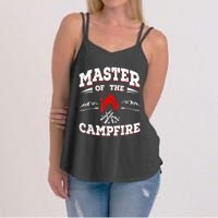 Master Of The Campfire Funny Camping Gift For Campers Women's Strappy Tank