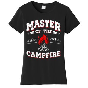 Master Of The Campfire Funny Camping Gift For Campers Women's T-Shirt