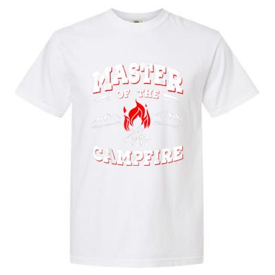 Master Of The Campfire Funny Camping Gift For Campers Garment-Dyed Heavyweight T-Shirt