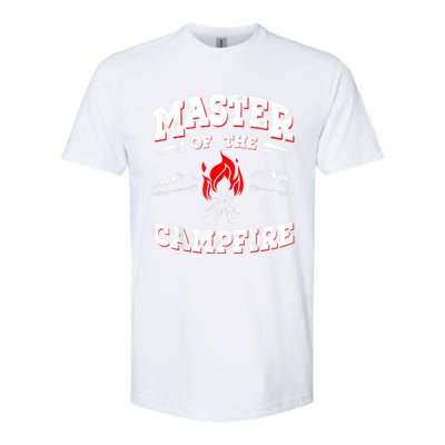 Master Of The Campfire Funny Camping Gift For Campers Softstyle CVC T-Shirt