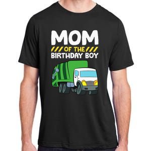 Mom Of The Birthday Boy Garbage Truck Birthday Party Adult ChromaSoft Performance T-Shirt