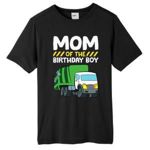 Mom Of The Birthday Boy Garbage Truck Birthday Party Tall Fusion ChromaSoft Performance T-Shirt