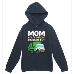 Mom Of The Birthday Boy Garbage Truck Birthday Party Urban Pullover Hoodie