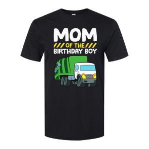 Mom Of The Birthday Boy Garbage Truck Birthday Party Softstyle CVC T-Shirt