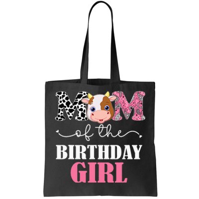 Mom of The Birthday Farm Cow Mommy Mama 1st Tote Bag