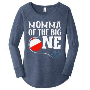 Momma Of The Big One Fishing Boy First Birthday Ofishally Women's Perfect Tri Tunic Long Sleeve Shirt