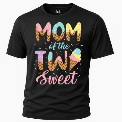 Mom Of The Two Sweet Birthday Girl Ice Cream Lovers 2nd Cooling Performance Crew T-Shirt