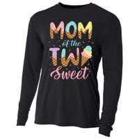 Mom Of The Two Sweet Birthday Girl Ice Cream Lovers 2nd Cooling Performance Long Sleeve Crew