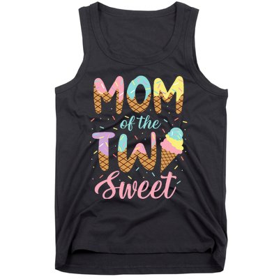 Mom Of The Two Sweet Birthday Girl Ice Cream Lovers 2nd Tank Top