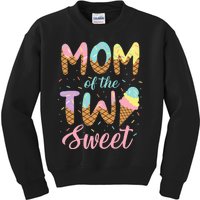 Mom Of The Two Sweet Birthday Girl Ice Cream Lovers 2nd Kids Sweatshirt