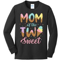 Mom Of The Two Sweet Birthday Girl Ice Cream Lovers 2nd Kids Long Sleeve Shirt