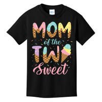 Mom Of The Two Sweet Birthday Girl Ice Cream Lovers 2nd Kids T-Shirt