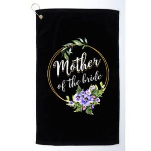 Mother Of The Bride Wedding Bridal Shower Mom Matching Platinum Collection Golf Towel