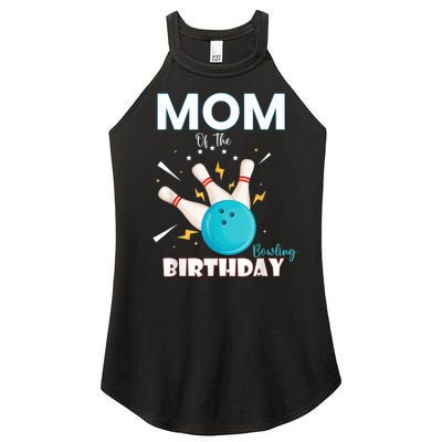 Mom Of The Birthday Bowler, Bowling Party Family Women’s Perfect Tri Rocker Tank