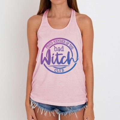 Member Of The Bad Witch Club Cool Gift Women's Knotted Racerback Tank