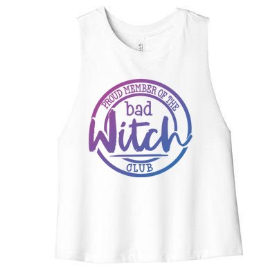 Member Of The Bad Witch Club Cool Gift Women's Racerback Cropped Tank