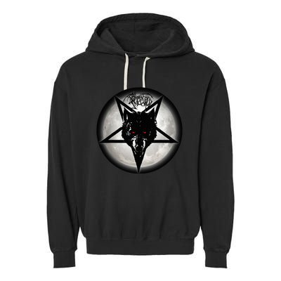 Mark Of The Werewolf Design Garment-Dyed Fleece Hoodie