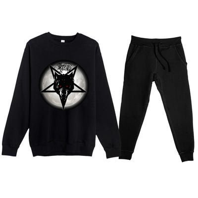 Mark Of The Werewolf Design Premium Crewneck Sweatsuit Set