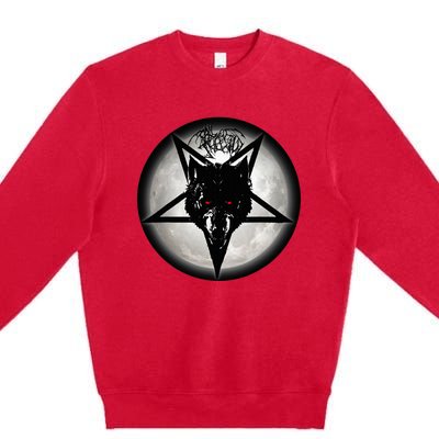 Mark Of The Werewolf Design Premium Crewneck Sweatshirt