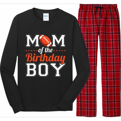 Mom Of The Birthday Boy Football Long Sleeve Pajama Set