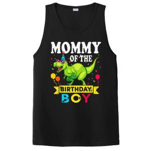 Mommy Of The Birthday Boy TRex RAWR Dinosaur Birthday Boy PosiCharge Competitor Tank