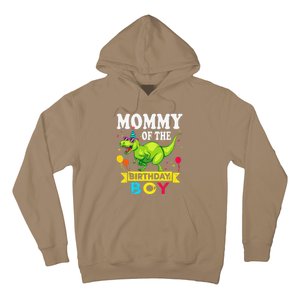 Mommy Of The Birthday Boy TRex RAWR Dinosaur Birthday Boy Hoodie