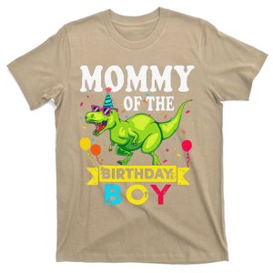 Mommy Of The Birthday Boy TRex RAWR Dinosaur Birthday Boy T-Shirt