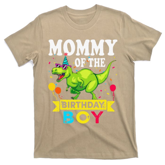 Mommy Of The Birthday Boy TRex RAWR Dinosaur Birthday Boy T-Shirt