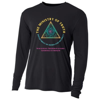 Ministry Of Truth Free Speech Anti Woke MAGA Republican Cooling Performance Long Sleeve Crew