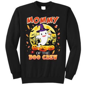 Mommy Of The Boo Crew Halloween Cute Ghost Pumpkin Scary Sweatshirt