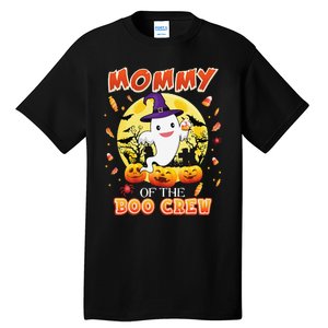 Mommy Of The Boo Crew Halloween Cute Ghost Pumpkin Scary Tall T-Shirt