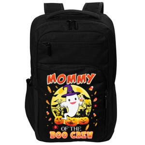 Mommy Of The Boo Crew Halloween Cute Ghost Pumpkin Scary Impact Tech Backpack