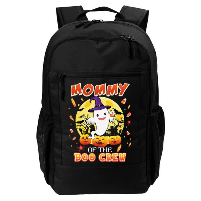 Mommy Of The Boo Crew Halloween Cute Ghost Pumpkin Scary Daily Commute Backpack