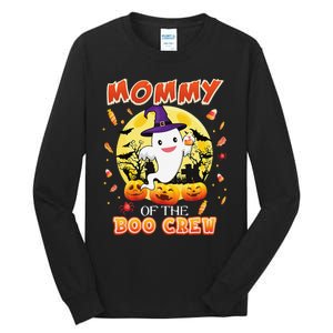 Mommy Of The Boo Crew Halloween Cute Ghost Pumpkin Scary Tall Long Sleeve T-Shirt