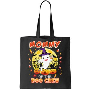 Mommy Of The Boo Crew Halloween Cute Ghost Pumpkin Scary Tote Bag