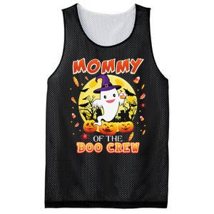 Mommy Of The Boo Crew Halloween Cute Ghost Pumpkin Scary Mesh Reversible Basketball Jersey Tank