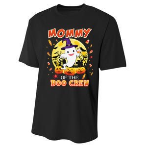 Mommy Of The Boo Crew Halloween Cute Ghost Pumpkin Scary Performance Sprint T-Shirt