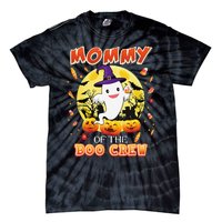 Mommy Of The Boo Crew Halloween Cute Ghost Pumpkin Scary Tie-Dye T-Shirt