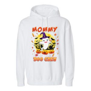 Mommy Of The Boo Crew Halloween Cute Ghost Pumpkin Scary Garment-Dyed Fleece Hoodie