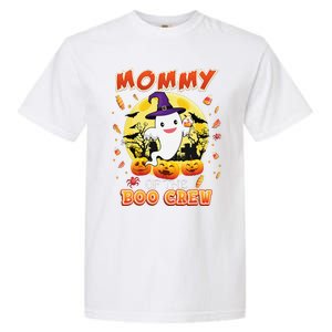 Mommy Of The Boo Crew Halloween Cute Ghost Pumpkin Scary Garment-Dyed Heavyweight T-Shirt