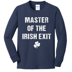 Master Of The Irish Exit Kids Long Sleeve Shirt