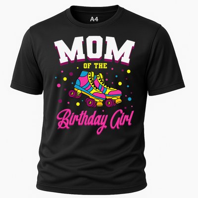 Mom of the Birthday  Roller Skates Bday Skating Party Cooling Performance Crew T-Shirt