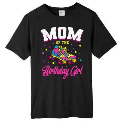 Mom of the Birthday  Roller Skates Bday Skating Party Tall Fusion ChromaSoft Performance T-Shirt