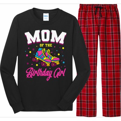 Mom of the Birthday  Roller Skates Bday Skating Party Long Sleeve Pajama Set