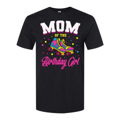 Mom of the Birthday  Roller Skates Bday Skating Party Softstyle CVC T-Shirt