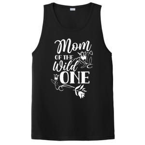 Mom Of The Wild One Mama Mother Mommy Sayings PosiCharge Competitor Tank