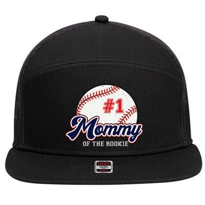 Mommy of the Rookie Tee Rookie of the Year Baseball Mama 7 Panel Mesh Trucker Snapback Hat