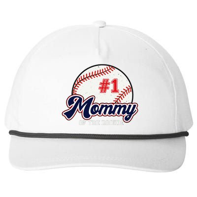 Mommy of the Rookie Tee Rookie of the Year Baseball Mama Snapback Five-Panel Rope Hat